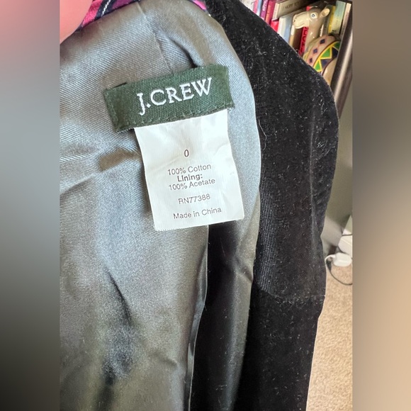 J.Crew classic velvet woman’s blazer size 0 - Picture 8 of 10